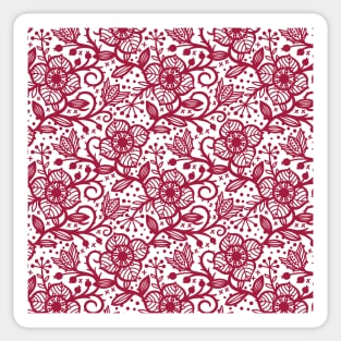 Bold Floral Pattern Sticker